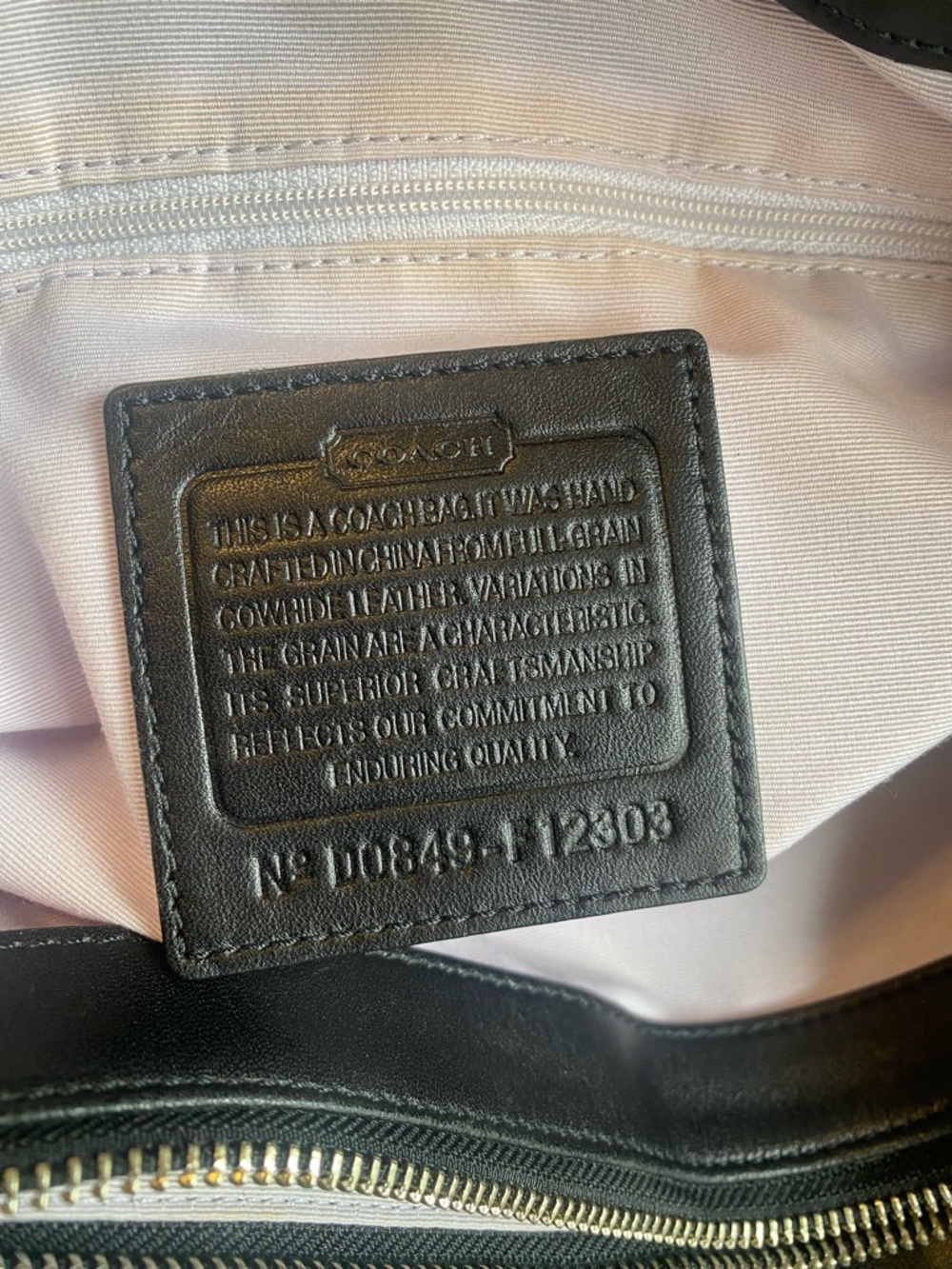 Coach Soho Black Leather Bag - Picture 6 of 7